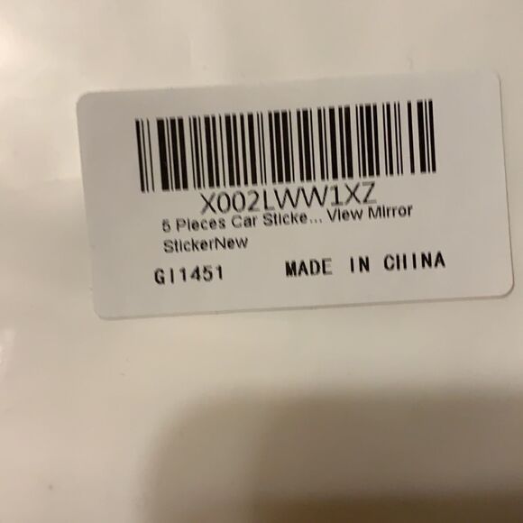 Four packs of 5-piece car stickers.  Total of 20 pieces - Picture 3 of 3